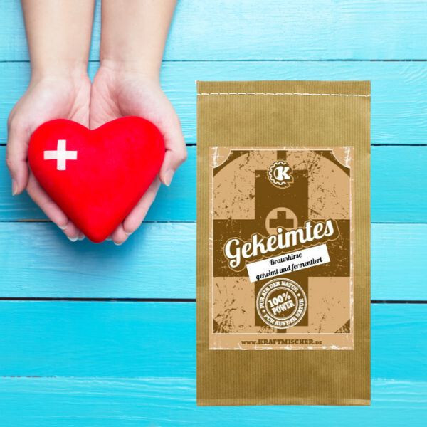 BIO Braunhirse gekeimt, fermentiert, kalt vermahlen -ROHKOSTQUALITÄT 250g