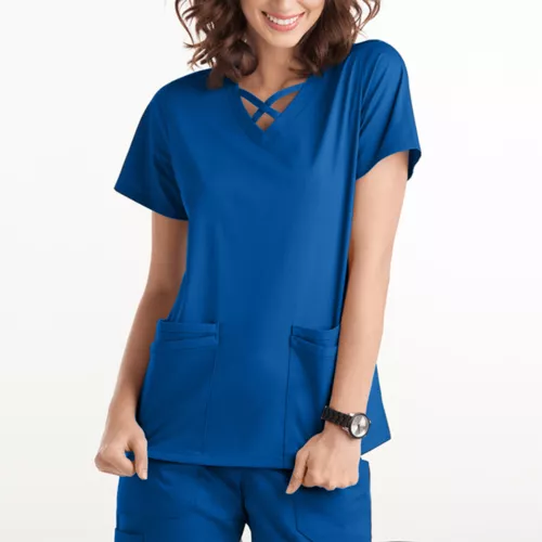 Damen Schlupfkasack Kasack Kurzarm Arbeitskleidung Damenkasack Pflege Top 3XL - Bild 7 von 11