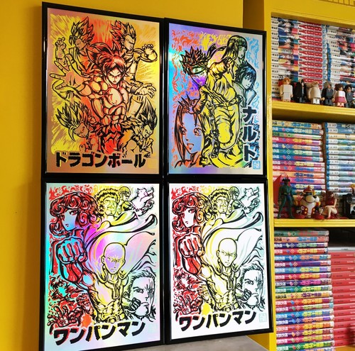 One Punch Man - Hand Made Screen Print - Saitama - Wanpanman - Picture 4 of 13