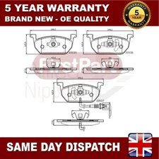 Fits VW Golf Audi A3 Seat Leon Skoda Octavia Firstpart Front Brake Pads Set