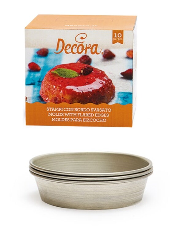 STAMPO IN ALLUMINIO ANODIZZATO SVASATO PASTIERINA 10 PZ 8X2 CM