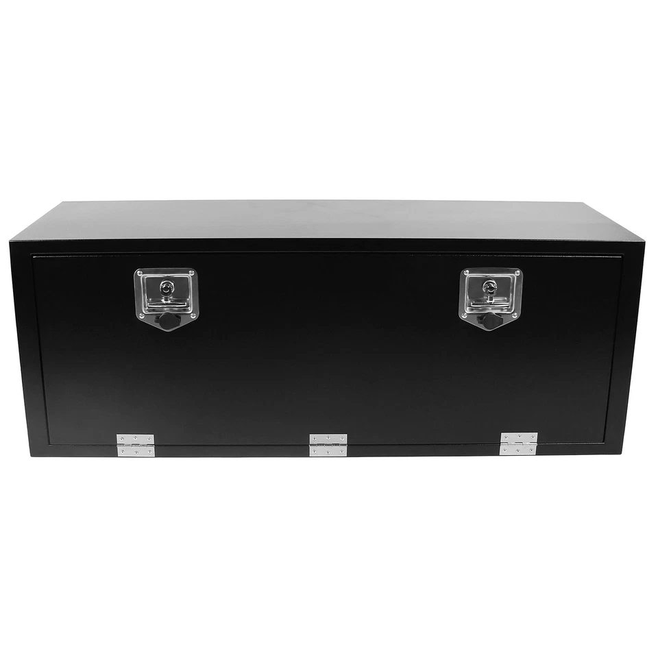 Black Steel 48"X18"X18" Underbody Truck Tool Box Trailer Pickup Storage Toolbox - Image 2 of 4