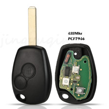 2 Buttons Remote Car Key Card Shell Case 433mhz Pcf7947 Id46 For Renault Laguna 2 Buttons Remote Car Key Card Shell Case 433mhz Pcf7947 Id46 For Renault Laguna