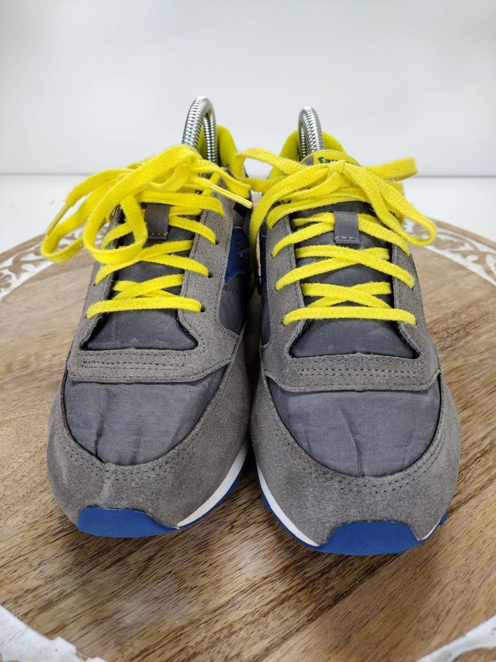 Zapatilla deportiva Saucony Big Kid's talla 4M Jazz Original gamuza malla superior amarilla Foto 2 de 4