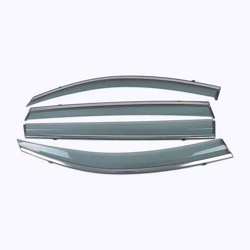 For Lexus GX460 2010-2023 Chrome Trim Tinted Window Visor Rain Sun Guard Vent Foto 4 de 4