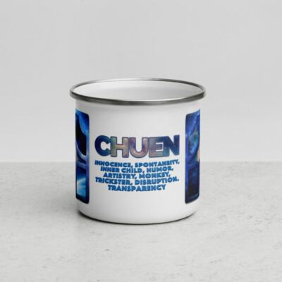 Expansive Arts Mayan Solar Seal Mug Chuen Blue Monkey