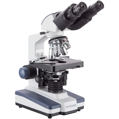 AmScope B120C 40X-2500X LED Lab Binocular Compound Microscope with 3D-Stage