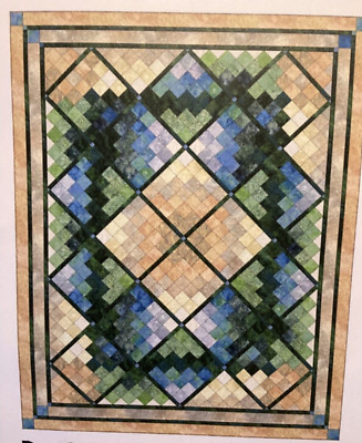 PATTERN Primitive Small Block Quilt  Brickyard  NEW Whirligig Designs 2 SIZES