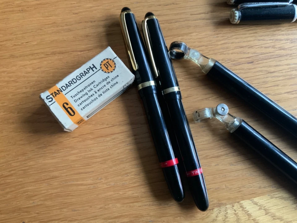 Vintage ROTRING Standardgraph Tuschefüller Isograph Tintenkuli Radiograph Spitze - Bild 2 von 4