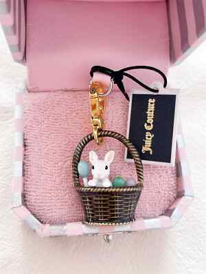 Juicy Couture Limited Edition Osterhase Korb Armband Charm sehr selten