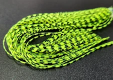 RUBBER SILICONE LEGS - Fly Tying Materials - CHARTREUSE/ BLACK - Sili Legs - NEW