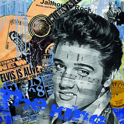Fine Art Giclée Druck ''The King'' , limitiert, mit Zertfikat