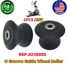 2x For Gold's Gym Cross Trainer 510 Elliptical Roller Wheel Repalcement 238880
