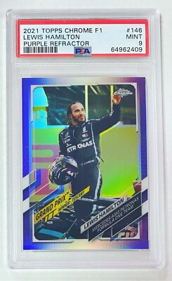 2021 Topps Chrome Formula 1 F1 Lewis Hamilton Purple