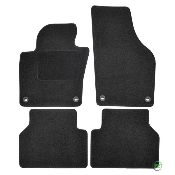 Velour FußMatten Autotepiche FüR VW Tiguan 2007-2015 Oval Bef.-image