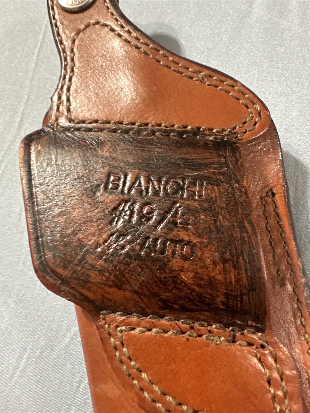 Bianchi Gun Leather 19L Tan Belt Holster for S&W 645 .45 Auto Brown Leather eBay