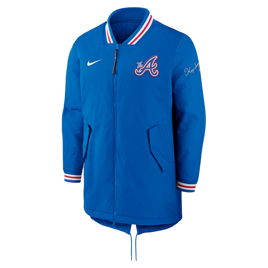 Nike Atlanta Braves City Connect Dugout Full-Zip Long Jacket Mens