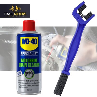 Brush WD40 Motorbike Chain Cleaner 400ml Specialist