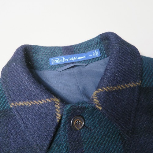 Polo Ralph Lauren Balmacaan Trench Long Coat 44L XL Wool Tartan Belted Jacket - Picture 7 of 14