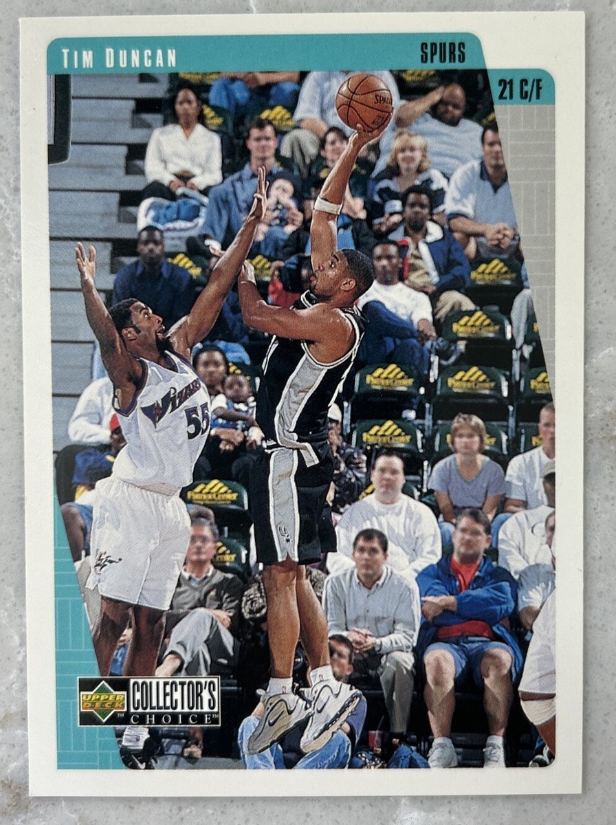 1997 Upper Deck Collectors choice Tim Duncan Rookie Card #323 | eBay