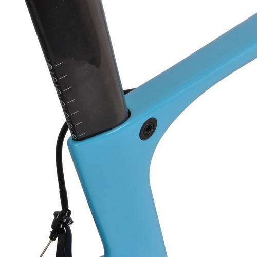 54cm Carbon Bicycle Aero Full Road bike frame Wheels 700C Clincher Fork V brake - Picture 6 of 11