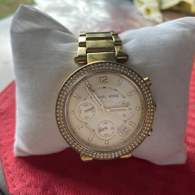 Michael Kors Parker MK5354 Gold Dial Gold Tone Women