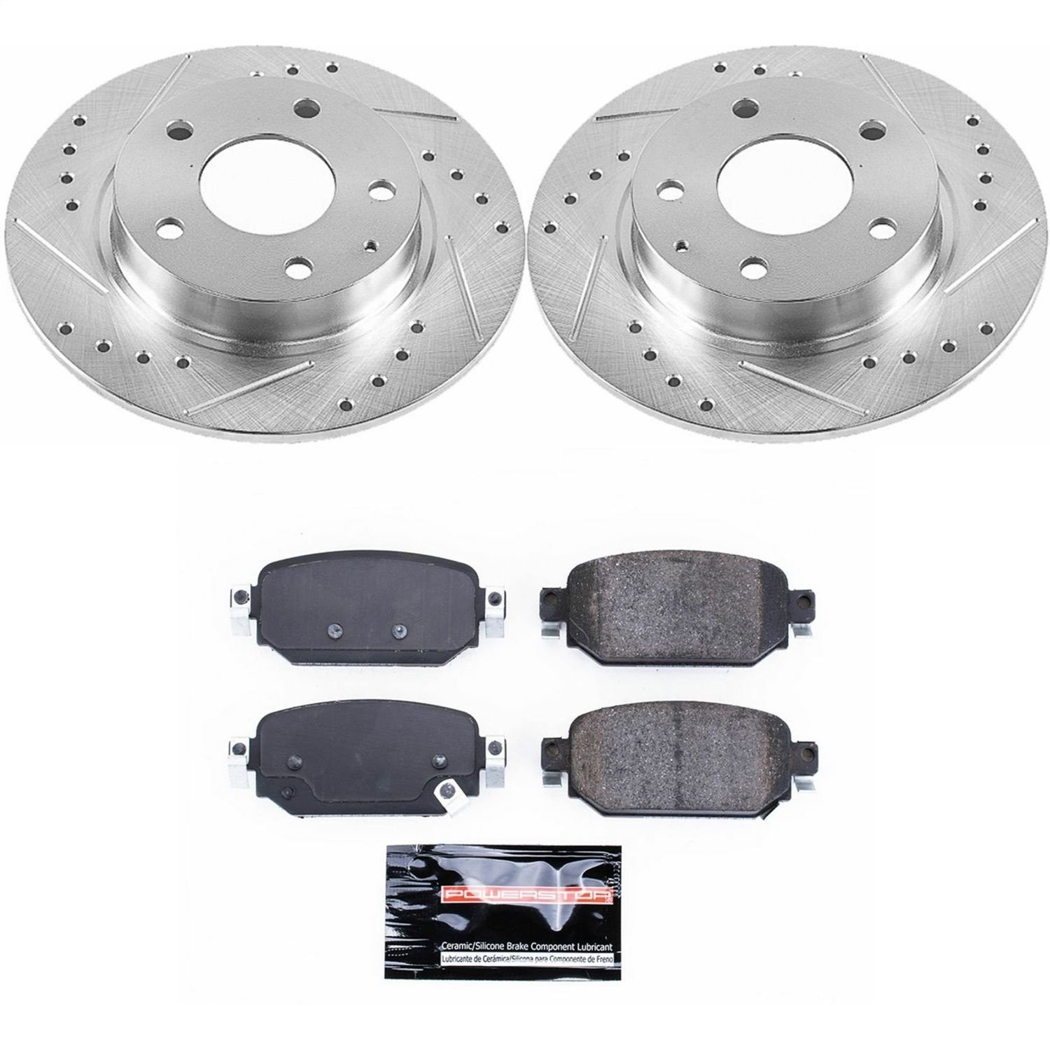 Power Stop K7515 Z23 Evolution Sport Performance 1-Click Brake Kit Rear