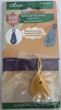 Clover Asian Tear Drop Knot Template,Cord & Instructions #8502 Great For Buttons