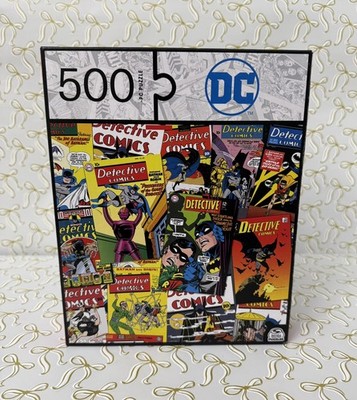 Detective Comics Covers, DC Comic Puzzle 500pc, Spin Master, Batman, Robin, New!
