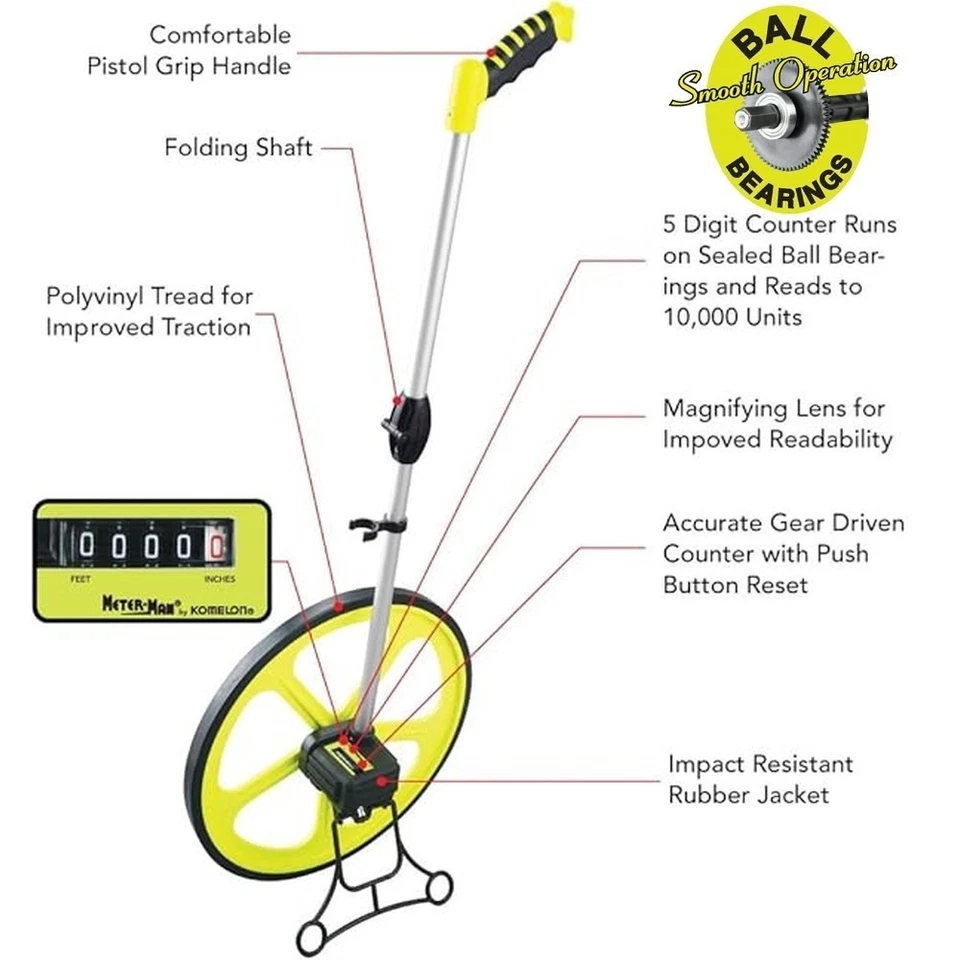Komelon Meterman 14.3" Diameter Metric Measuring Wheel - Image 2 of 2