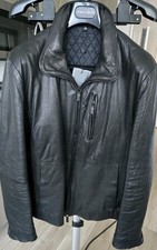 NWT Giorgio Armani Men s Black Leather Jacket...