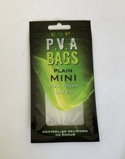 ESP P.V.A Bags Plain Mini 50 x 100mm Qty 25 Bags Carp Coarse Fishing