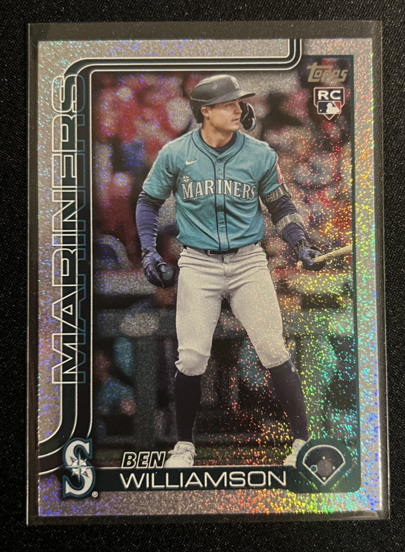 2025 Topps Update #US130 Ben Williamson Sandglitter Parallel Mariners RC