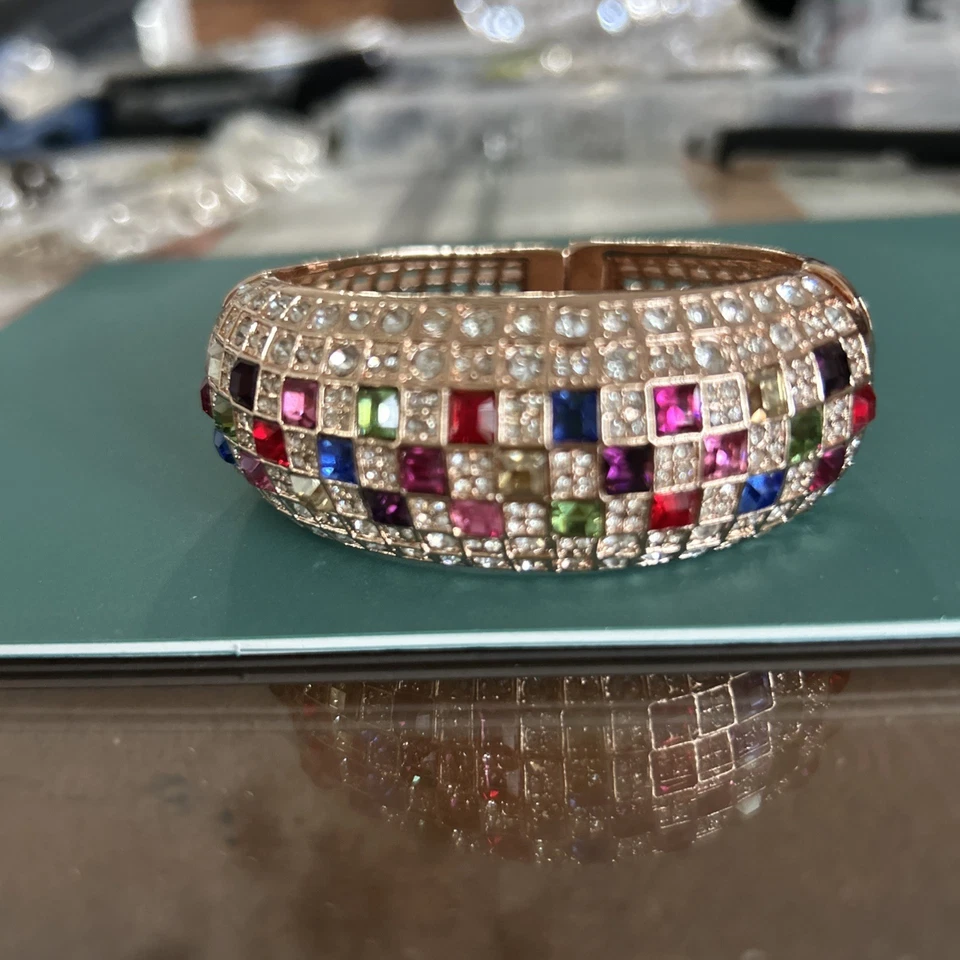 Brazalete Brazalete Tono Oro Rosa Con Cristales Swarovski Foto 4 de 4