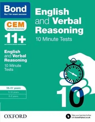 Bond 11 (u. a.) | English & Verbal Reasoning: Bond 11+ CEM 10 Minute Tests:...