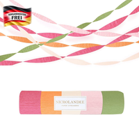 Krepppapier Luftschlangen Dekoration Herbstfarben 5 Rollen FüR Partys