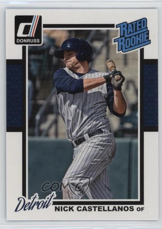2014 Panini Donruss Rated Rookie Nick Castellanos #33 11gl