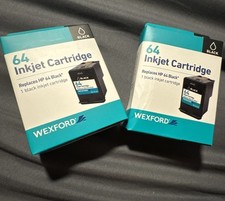 Wexford 64 Inkjet Cartridges Black Lot Of 2
