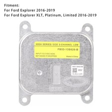 LED Headlight Module Ballast Unit FB53-13B626-B Pour Ford Explorer 2016-2019'