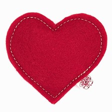 Cherry Valley Organics Catnip Toy &ndash; Heart Shape, Organic Catnip, 1 pack, Red