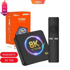 I96King Android 14 Smart TV Box 2.4G 5G, Dual WIFI Media Player DC 8K Top Box