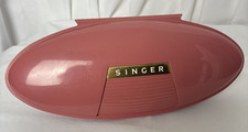 Attacco a bottone per macchina da cucire vintage SINGER W642N CUSTODIA ROSA
