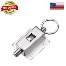 Compact Spring-Loaded Door Latch Bolt - Easy Installation and Secure Closure