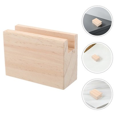 4Pcs Khaki Bed Legs Risers Wooden Furniture Lifts for Couch Office Desk Chairs