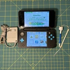 Nintendo New 2DS XL Black Blue Handheld Console with Charger Tested VTG USED