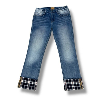 #ad #ad Driftwood Colette Straight Jeans 27 Medium Wash Boho Denim Clean Off Duty $100.00