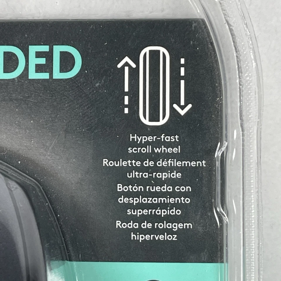 Logitech M500s Advanced Corded Mouse USB 7-Button Contoured Hyper-fast Scroll - Image 3 of 4