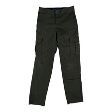 Dickies Flex Pants Youth 14 Dark Green Slim Straight Cargo Workwear Casual