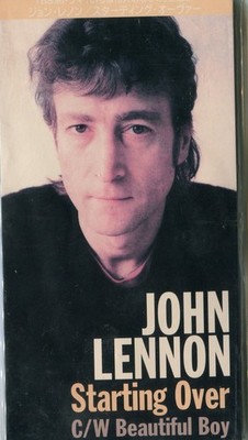 BEATLE JOHN LENNON '' Starting Over / Beautiful Boy '' 3 Inch CD Made in Japan