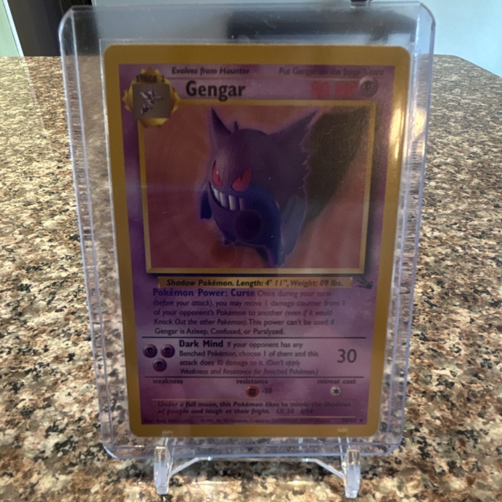 Pokémon TCG The Pokémon Company Gengar Character Card Fossil Rare Regular 1999